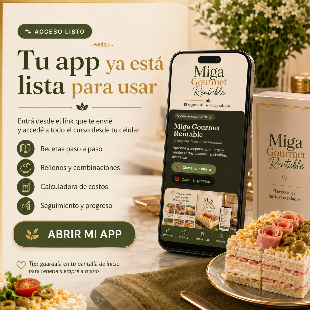 Acceso a la Aplicación de Tortas Saladas